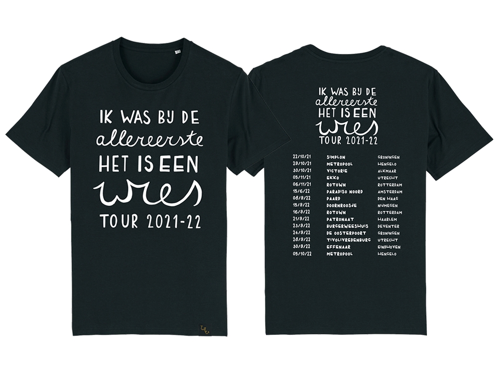 T-shirt Tour 2021-22 Zwart